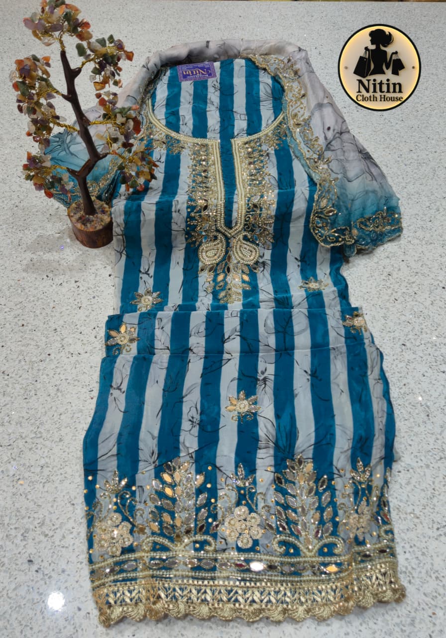 Premium Embroidered Suit Set – Elegant & Festive