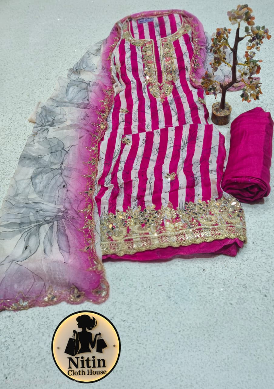 Premium Embroidered Suit Set – Elegant & Festive