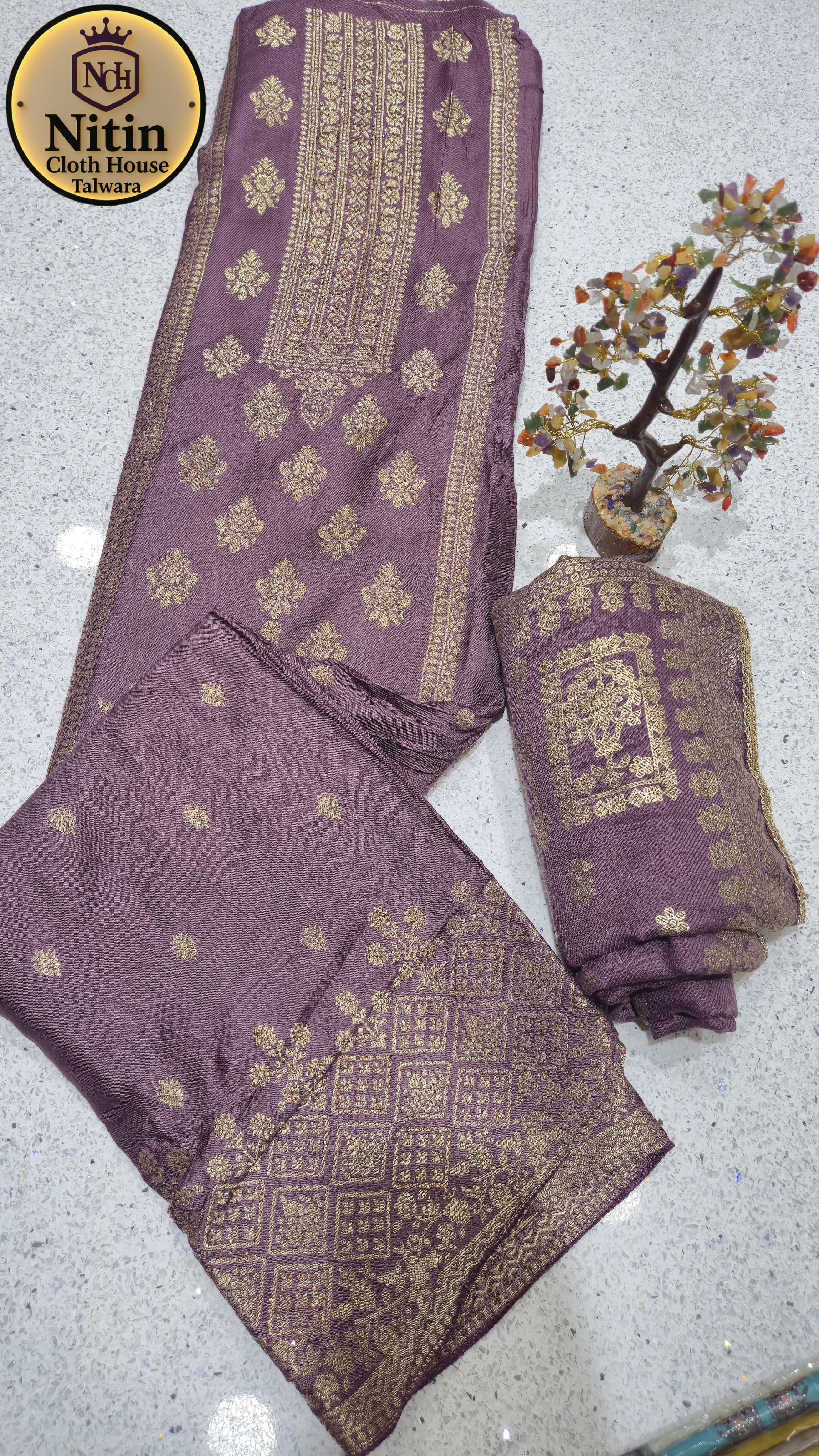 Premium Pashmina Banarasi suit🥶