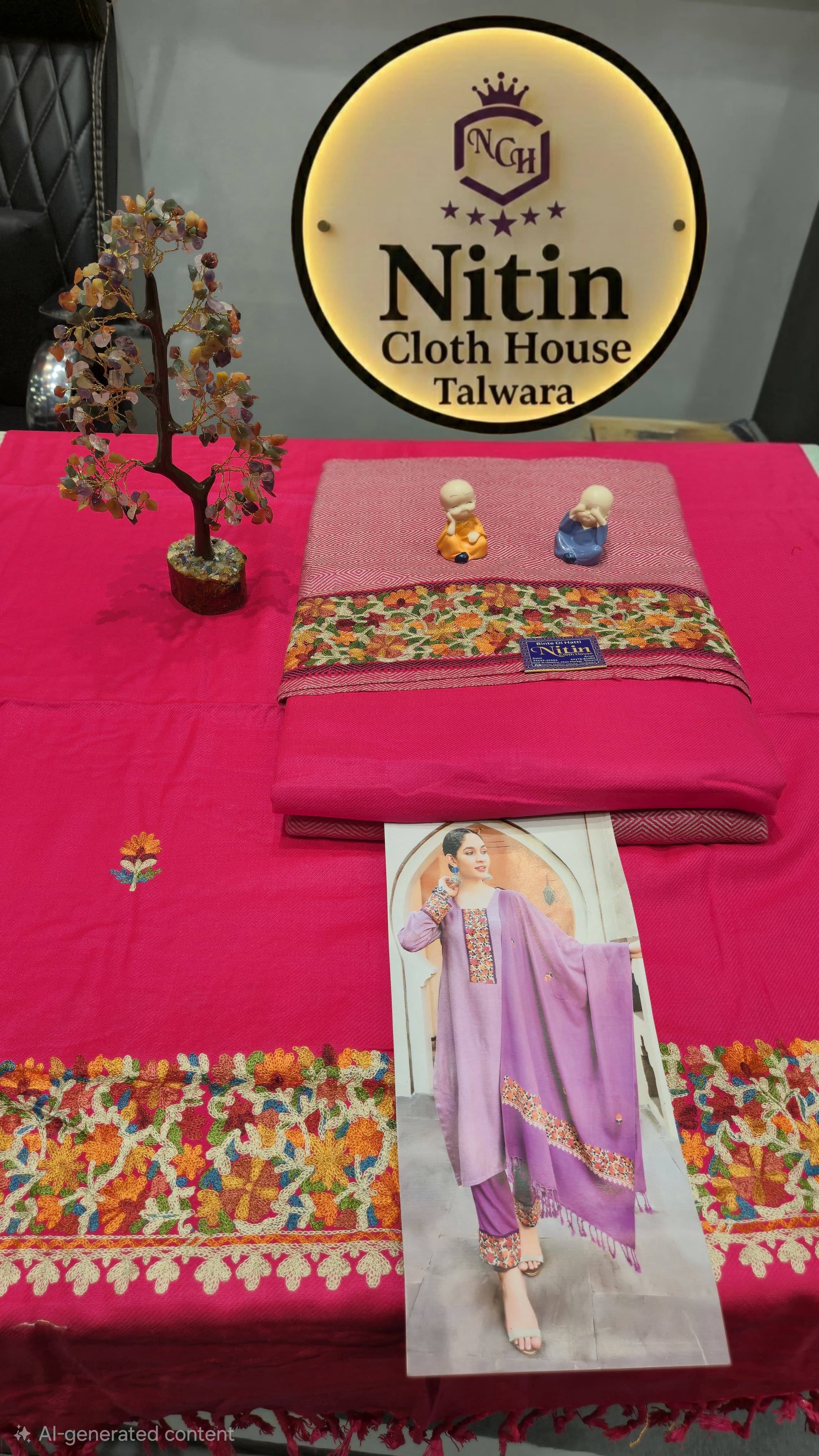 🥶✨Premium Kullu Wool Embroidered Suit✨