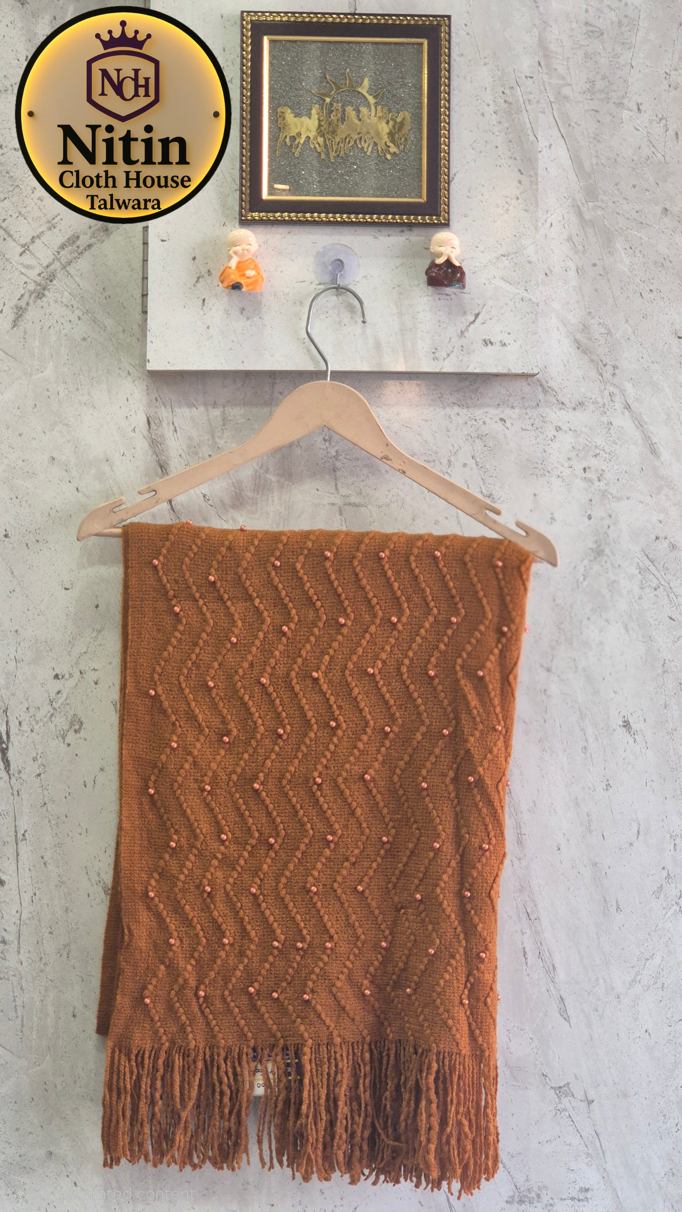 ✨Pearl Whisper Ivory Winter Stole