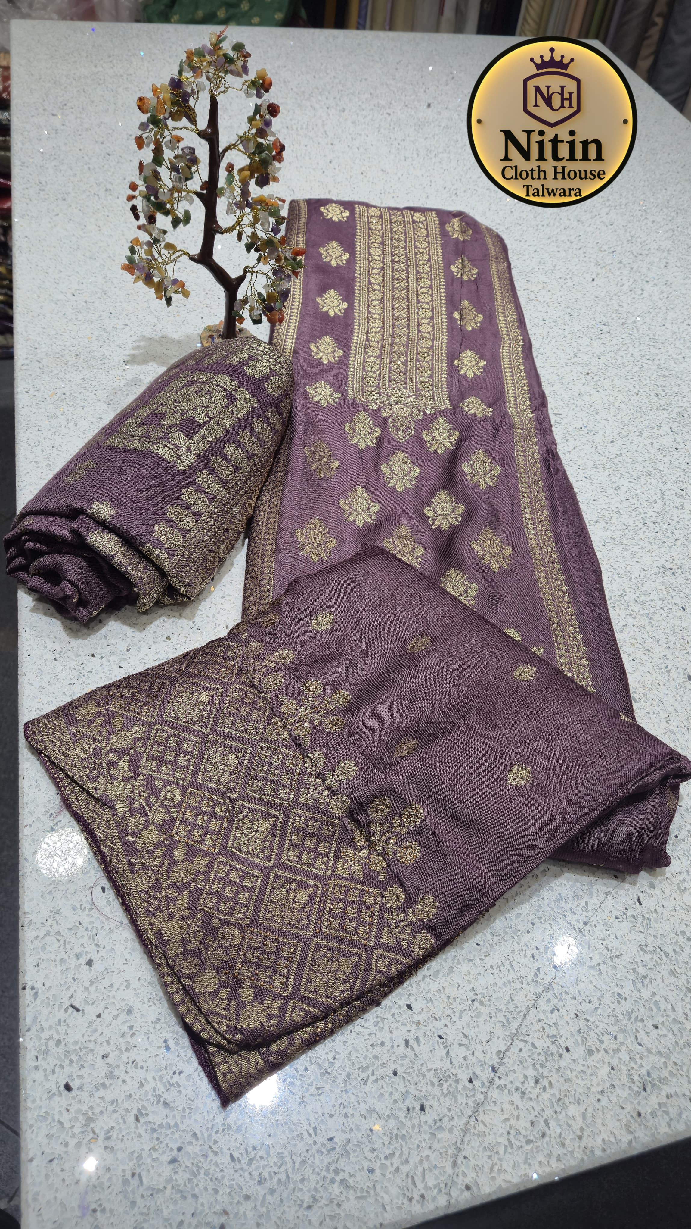 Premium Pashmina Banarasi suit🥶