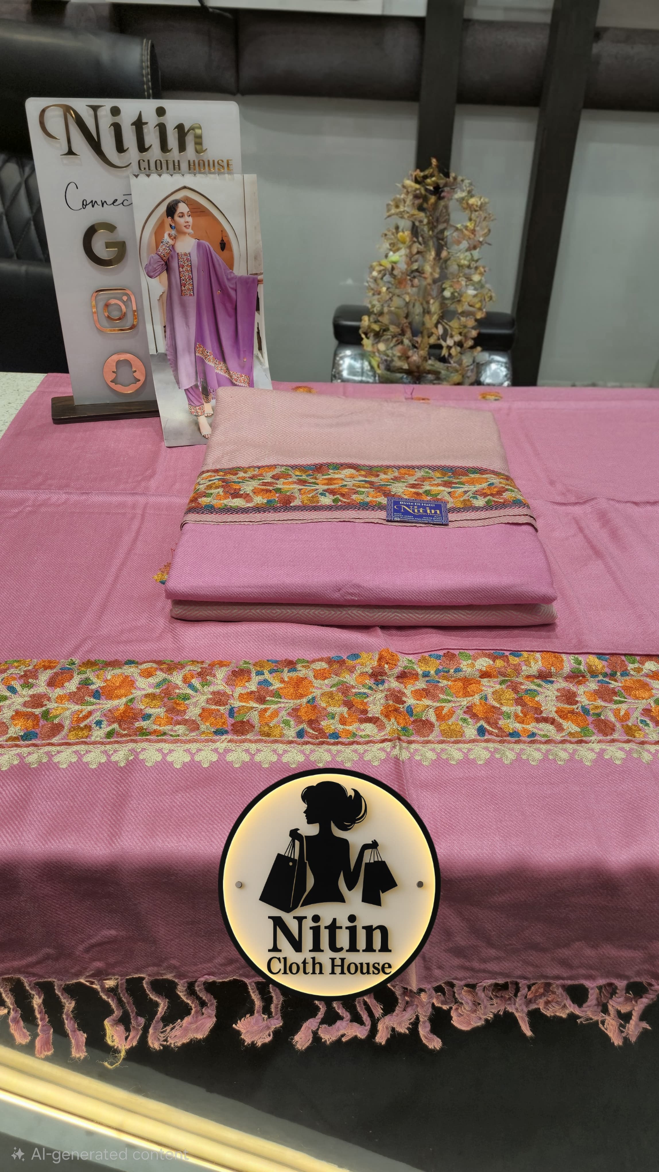 🥶✨Premium Kullu Wool Embroidered Suit✨