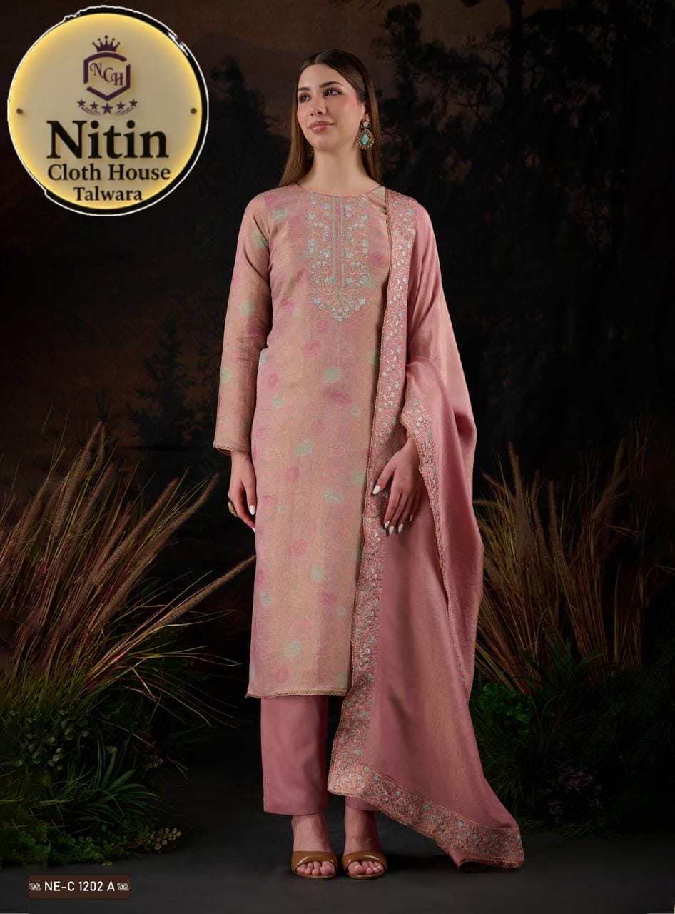 PREMIUM viscose silk JACQuard Suit..🥰🥰