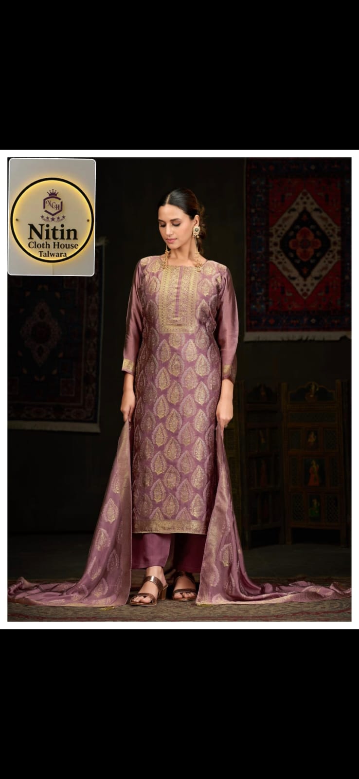 Heritage Banarasi Woven Suit