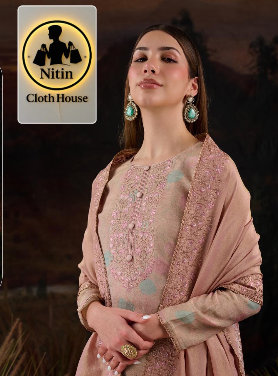 PREMIUM viscose silk JACQuard Suit..🥰🥰