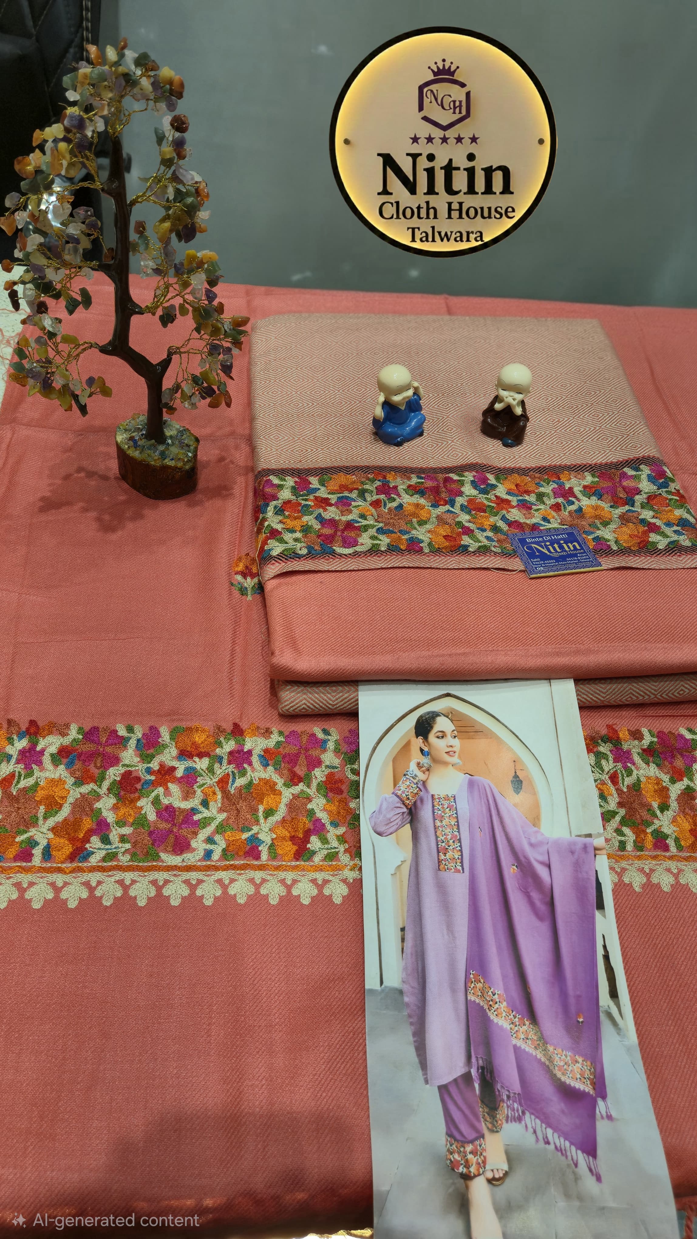 🥶✨Premium Kullu Wool Embroidered Suit✨