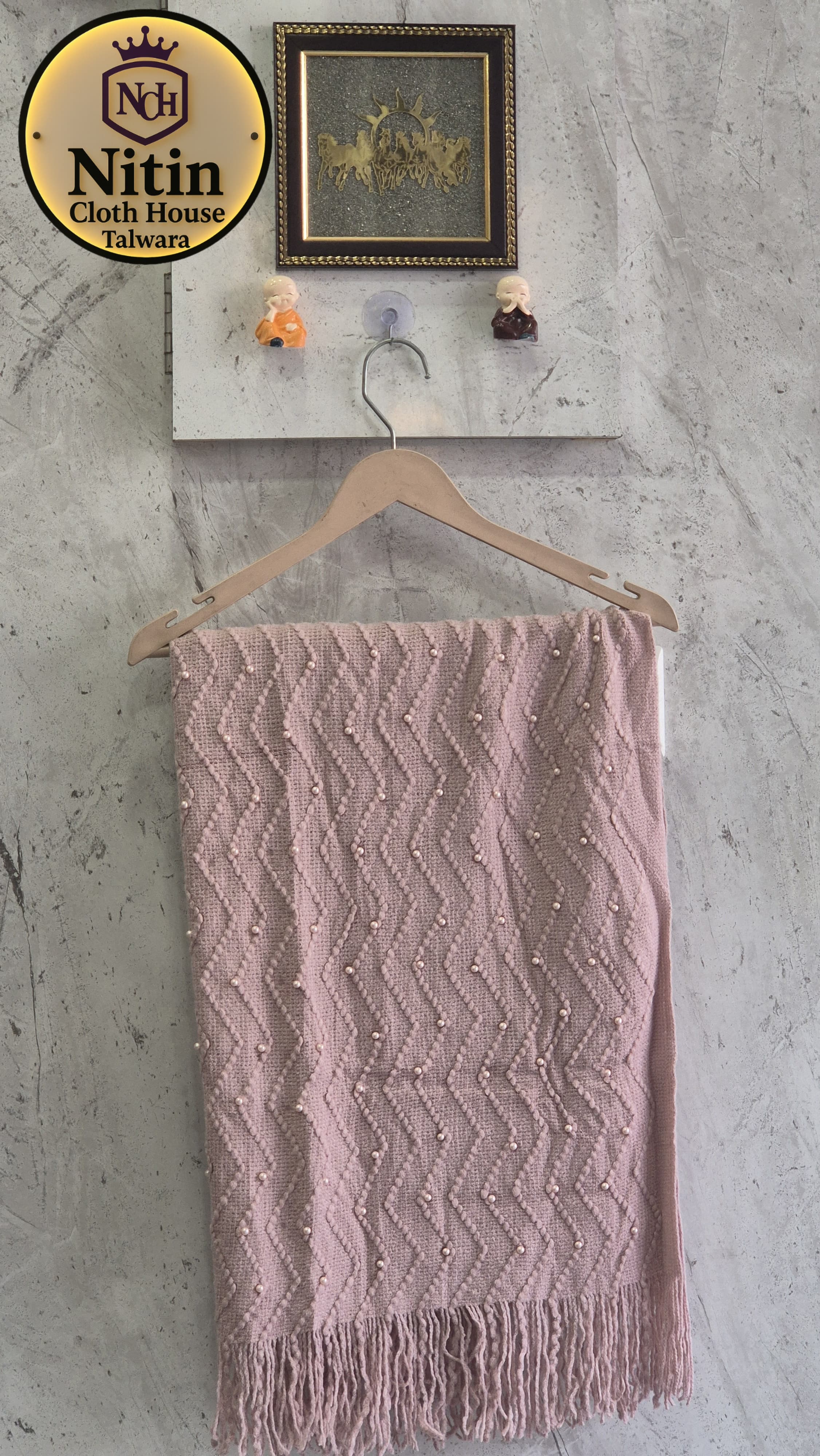 ✨Pearl Whisper Ivory Winter Stole