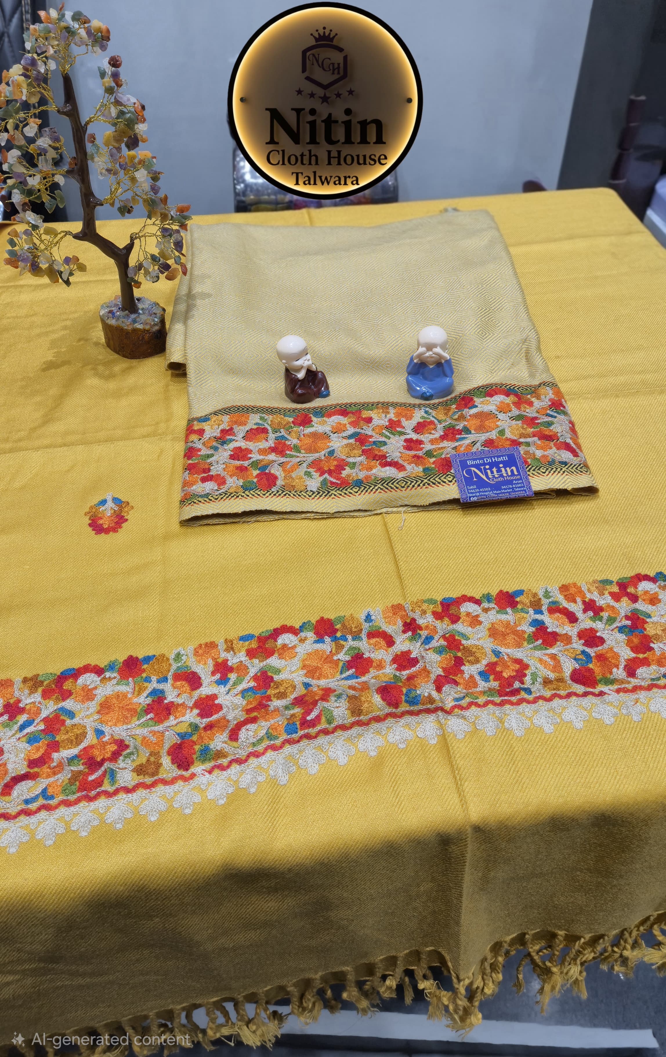 🥶✨Premium Kullu Wool Embroidered Suit✨