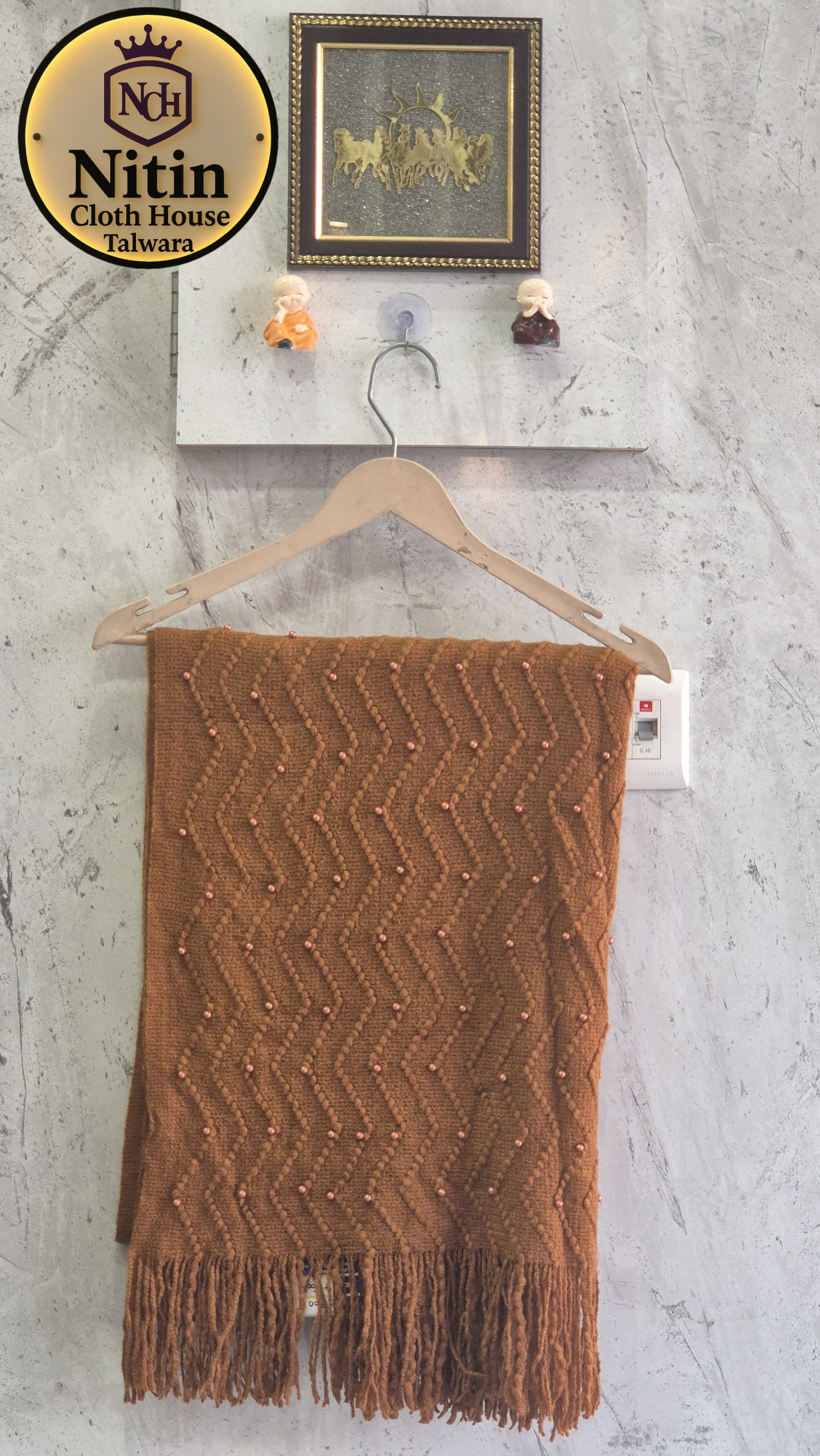 ✨Pearl Whisper Ivory Winter Stole