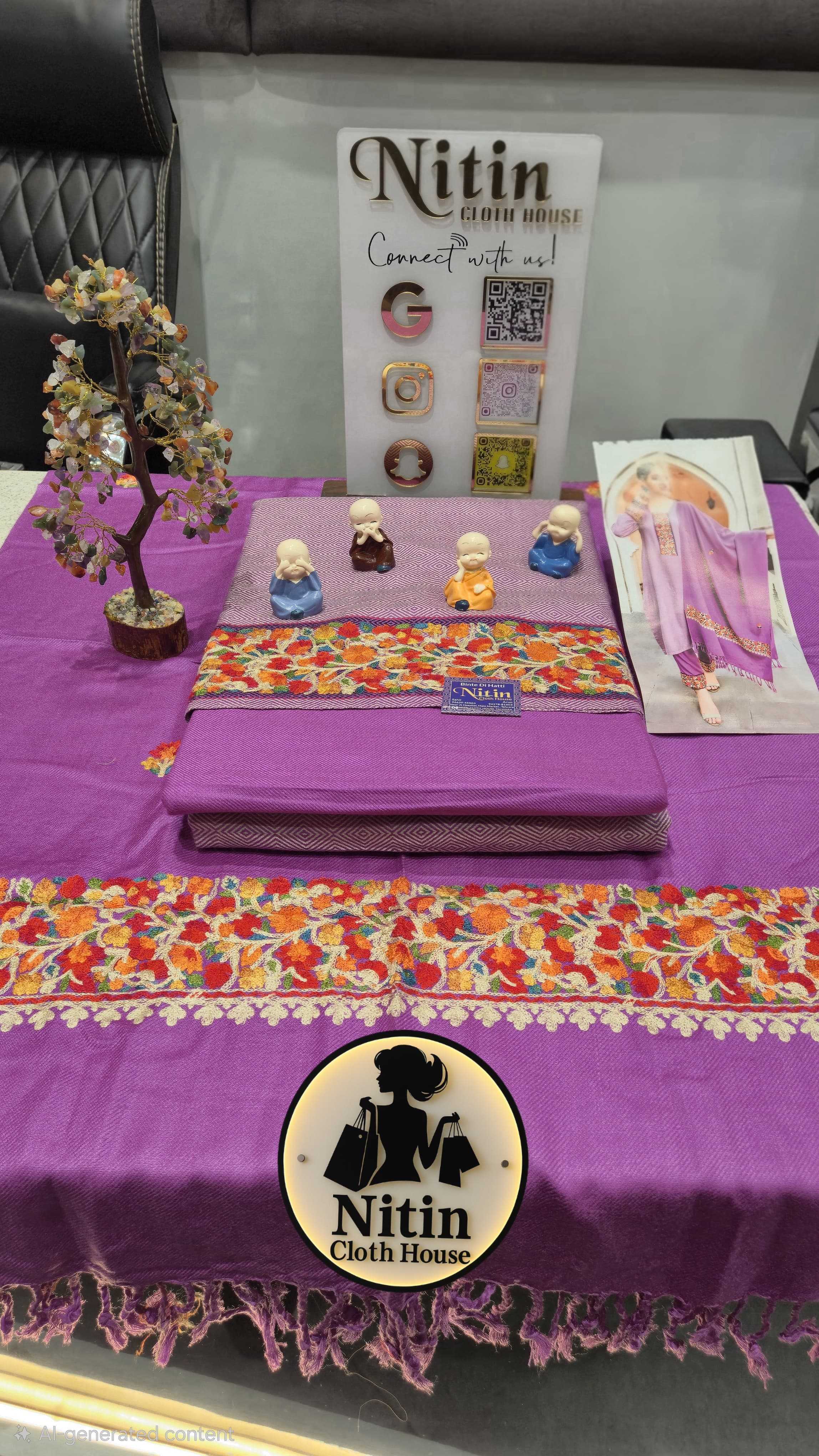 🥶✨Premium Kullu Wool Embroidered Suit✨