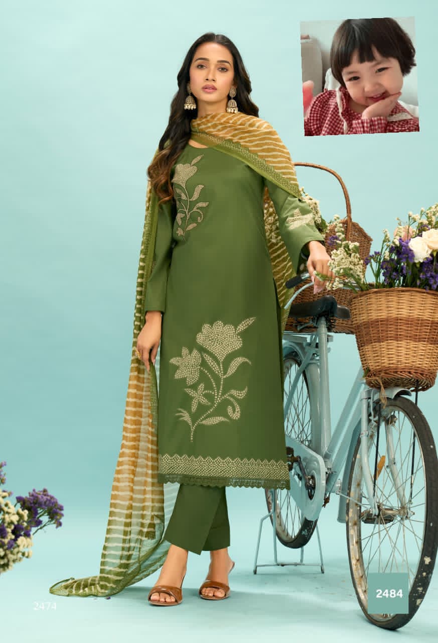 Premium Lawn Cotton Embroidered Suit