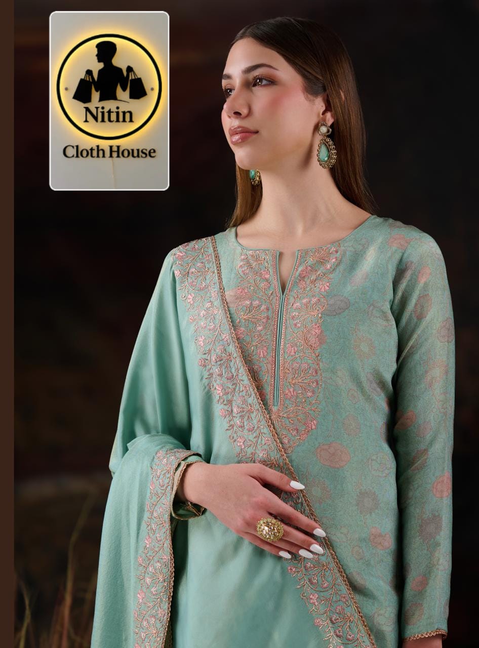 PREMIUM viscose silk JACQuard Suit..🥰🥰