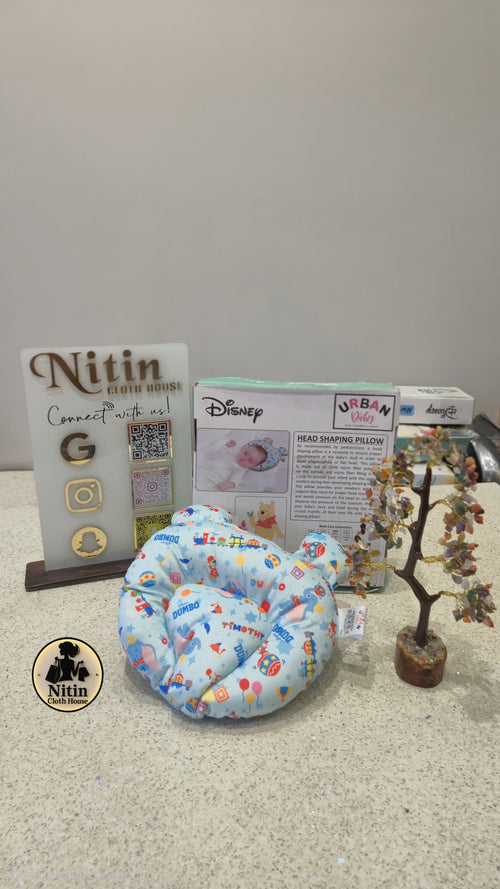 Baby Head Shaping Pillow – Pure Cotton | Soft & Gentle for Newborns