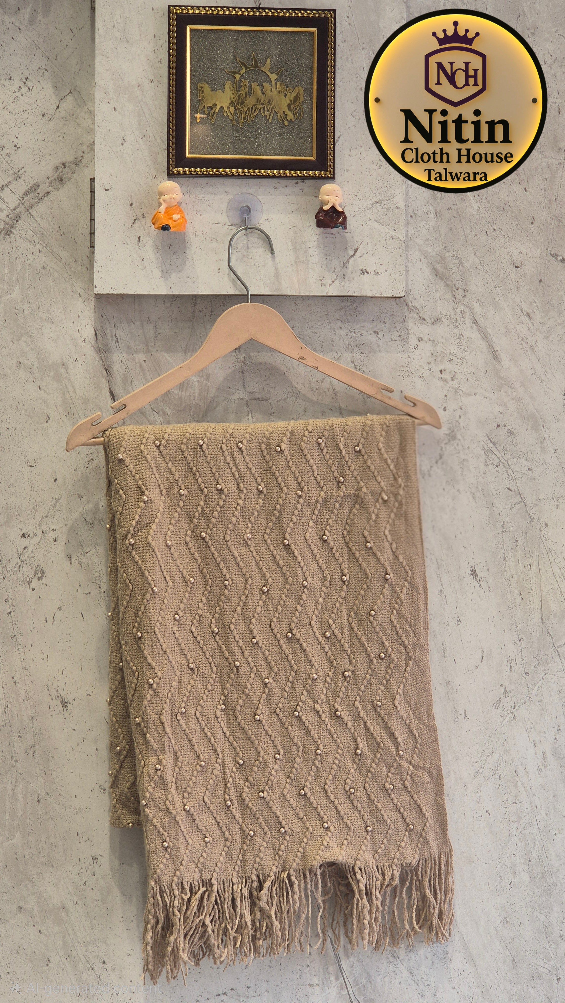 ✨Pearl Whisper Ivory Winter Stole