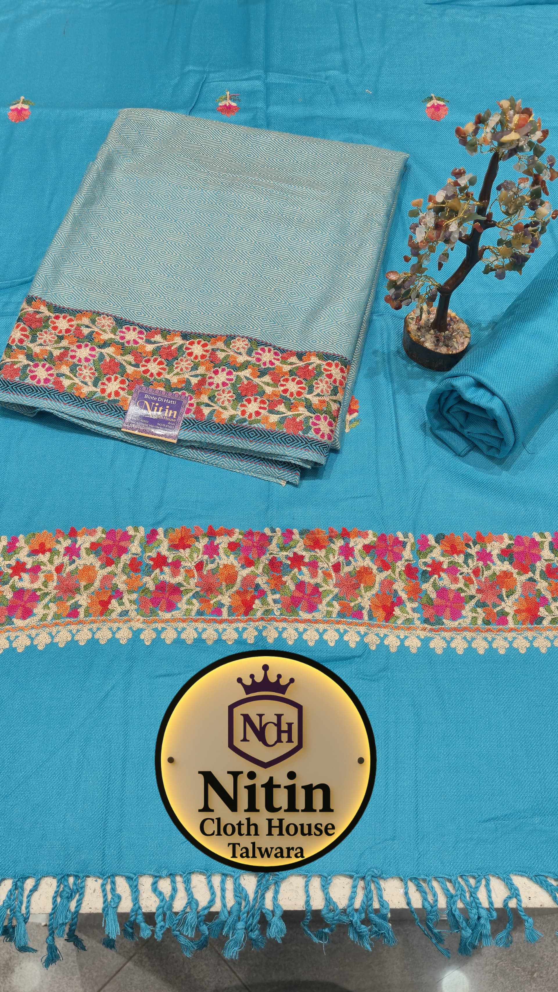 🥶✨Premium Kullu Wool Embroidered Suit✨