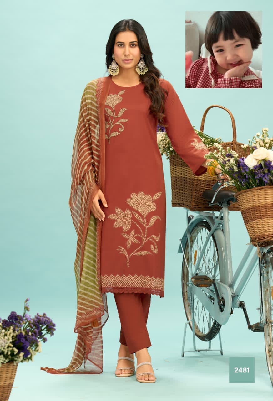 Premium Lawn Cotton Embroidered Suit