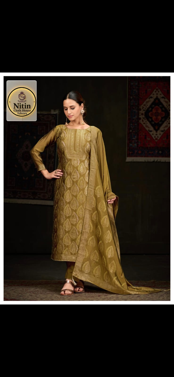 Heritage Banarasi Woven Suit