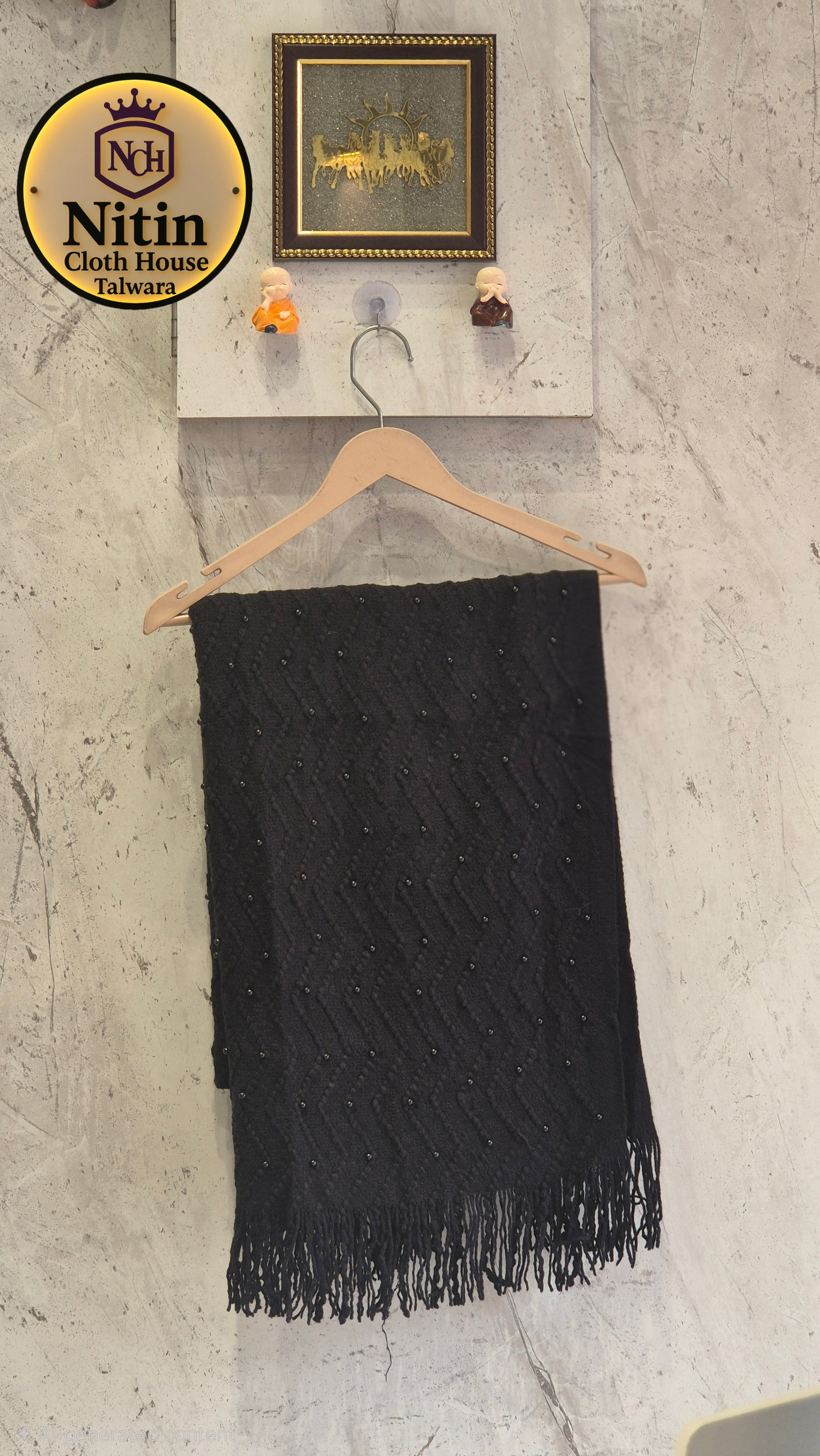 ✨Pearl Whisper Ivory Winter Stole