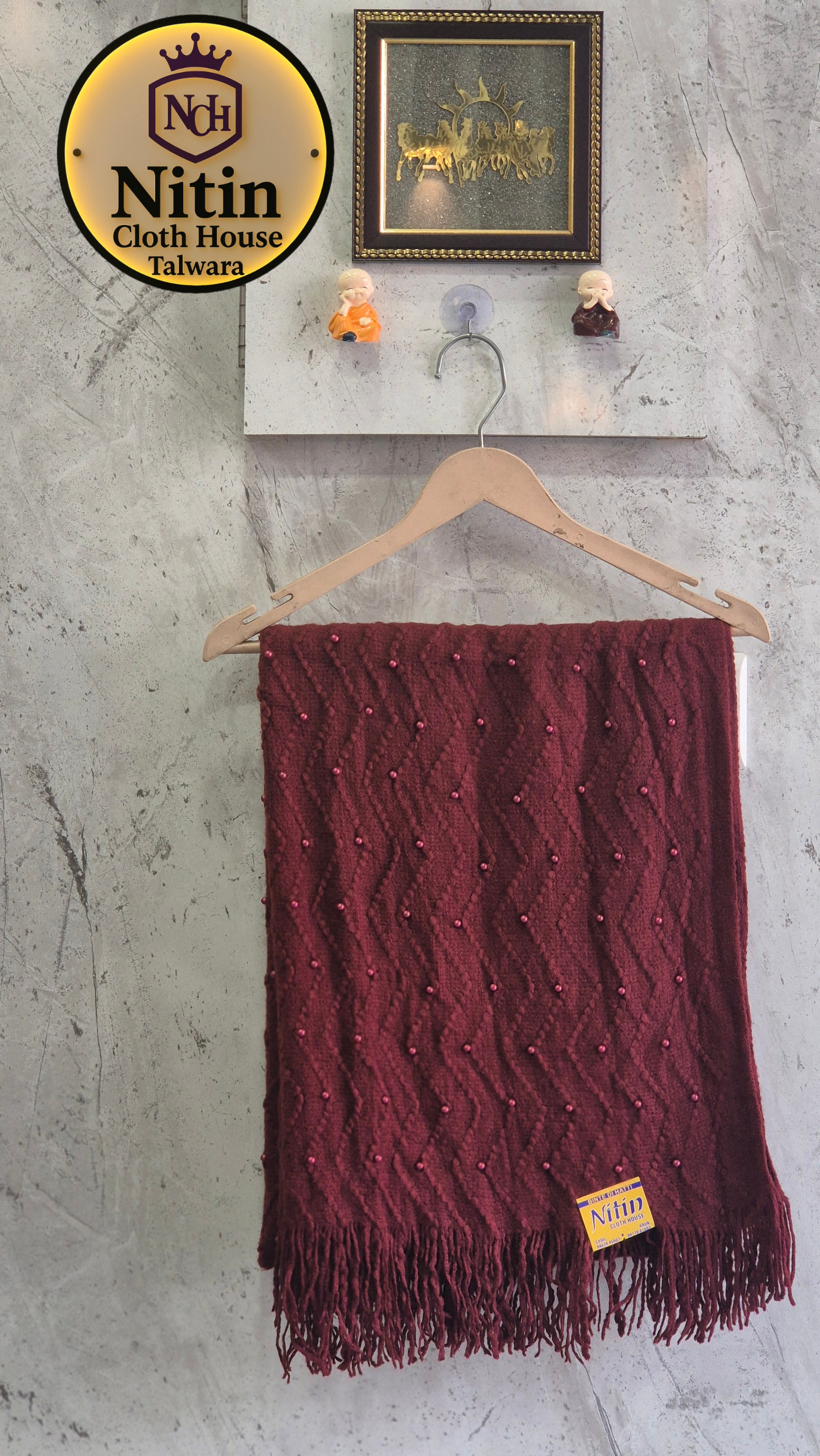 ✨Pearl Whisper Ivory Winter Stole